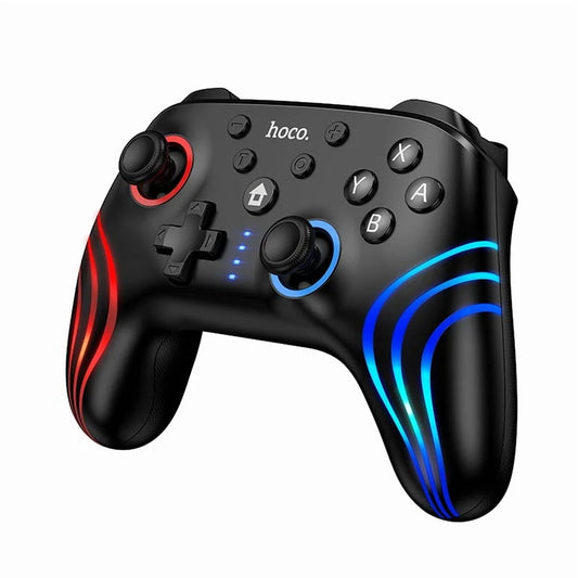 Wireless game controller by Tanawal Mart with multiple functions, featuring ergonomic design and colorful buttons for gaming.