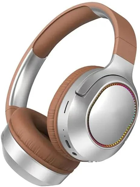 Wireless over-ear headphones by Tanawal Mart with cushioned ear cups and adjustable headband for comfortable listening.