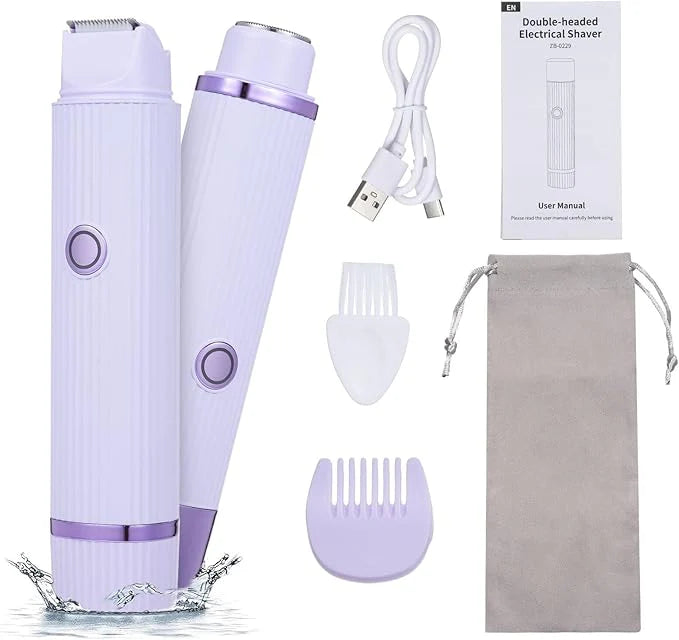 Tanawal Mart double-head electric shaver with dual blades and ergonomic design for a close, comfortable shave.