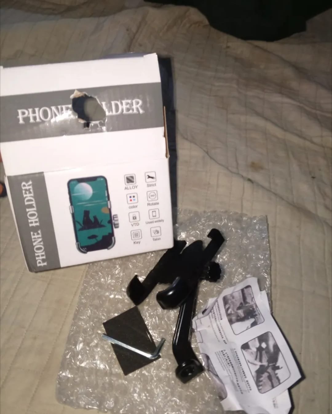 C2 Universal Aluminum Motorcycle Phone Holder - 360 Handlebar Mount 1 C2 Universal Aluminum Motorcycle Phone Holder - 360 Handlebar Mount