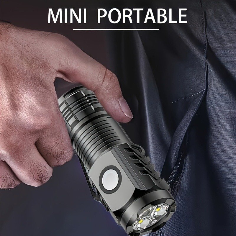 Mini LED Torch - Rechargeable Portable Flashlight 4 Mini LED Torch - Rechargeable Portable Flashlight - Image 4