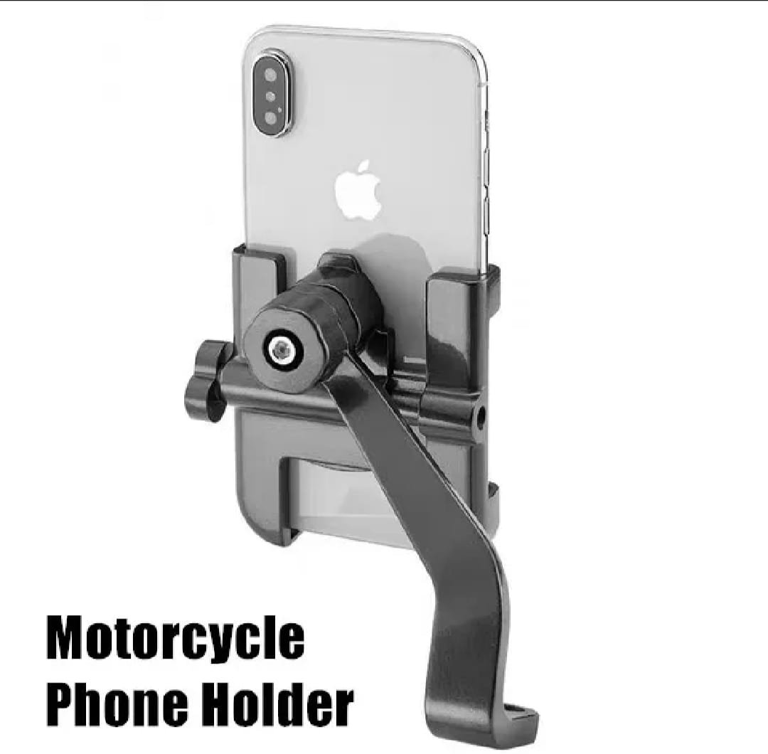 C2 Universal Aluminum Motorcycle Phone Holder - 360 Handlebar Mount 3 C2 Universal Aluminum Motorcycle Phone Holder - 360 Handlebar Mount - Image 3