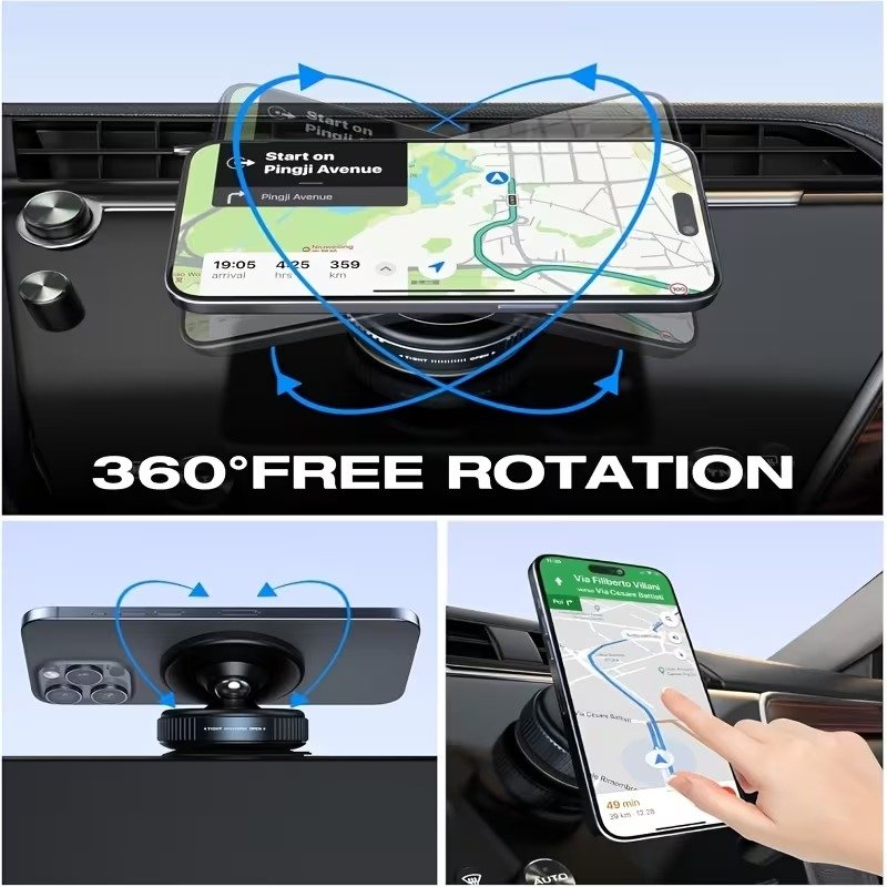 Upgraded 360 Vacuum Magnetic Car Mount Phone Holder 4 Upgraded 360 Vacuum Magnetic Car Mount Phone Holder - Image 4