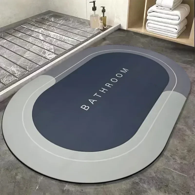 Non-Slip Oval Bathroom Mat - Waterproof Washroom Mat 39x59cm 3 Non-Slip Oval Bathroom Mat - Waterproof Washroom Mat 39x59cm - Image 3