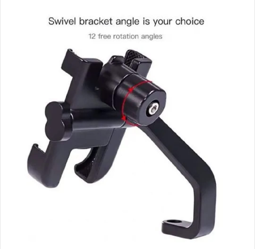 C2 Universal Aluminum Motorcycle Phone Holder - 360 Handlebar Mount 2 C2 Universal Aluminum Motorcycle Phone Holder - 360 Handlebar Mount - Image 2