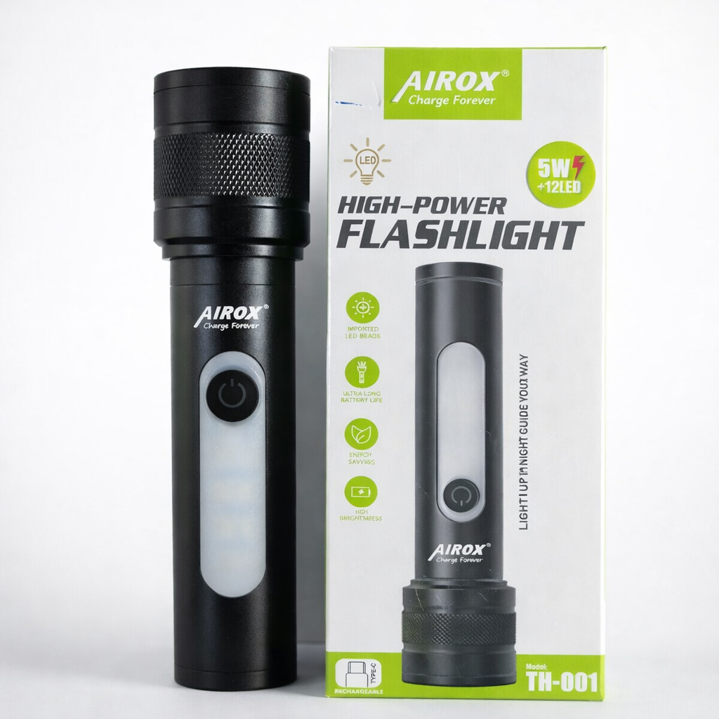 Airox 5-in-1 Rechargeable Flashlight - Type-C Charging 2 Airox 5-in-1 Rechargeable Flashlight - Type-C Charging - Image 2