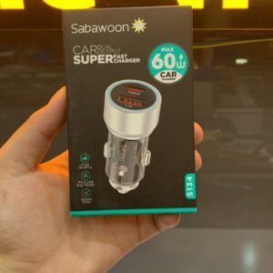 sabawoon-s134-60w-original-car-charger-adapter-pd-usb-dual-port-fast-charging-for-all-mobile-phones