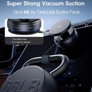 Upgraded 360 Vacuum Magnetic Car Mount Phone Holder