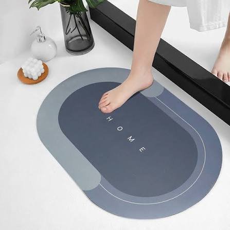 Non-Slip Oval Bathroom Mat - Waterproof Washroom Mat 39x59cm 2 Non-Slip Oval Bathroom Mat - Waterproof Washroom Mat 39x59cm - Image 2