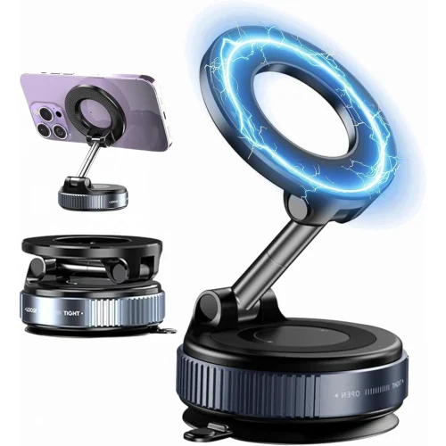 Strong Magnetic Phone Holder - Foldable 360 Vacuum Mount 4 Strong Magnetic Phone Holder - Foldable 360 Vacuum Mount - Image 4