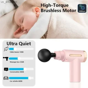 Smart Percussion Massage Gun – High-Intensity Deep Tissue Muscle Massager With 4 Interchangeable Heads