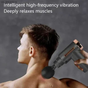 Smart Percussion Massage Gun – High-Intensity Deep Tissue Muscle Massager With 4 Interchangeable Heads