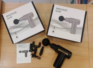 Smart Percussion Massage Gun – High-Intensity Deep Tissue Muscle Massager With 4 Interchangeable Heads
