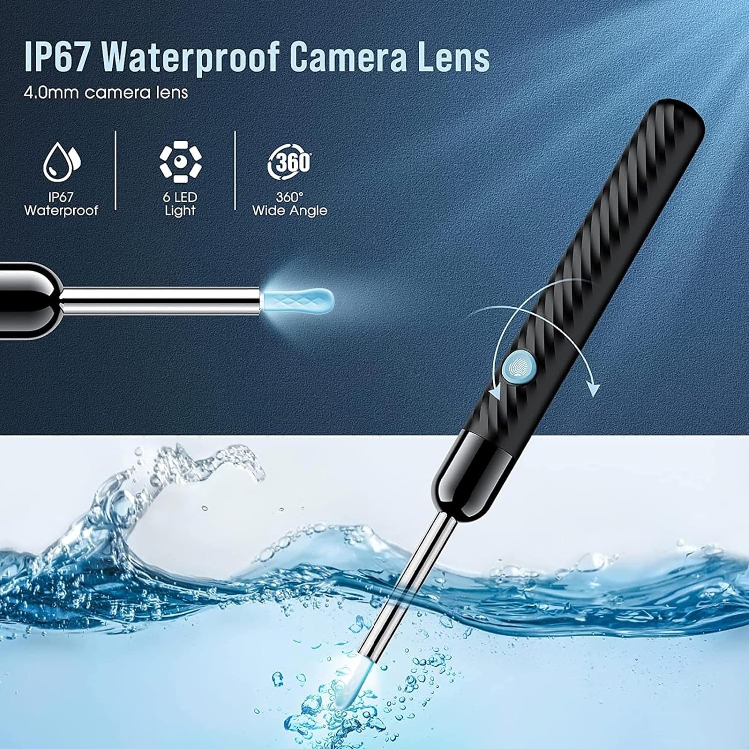 Rechargeable Smart Wireless Ear wax remover Camera Kit | Visual Ear Wax Removal Tool With Mobile Display | Random Colour 1 Rechargeable Smart Wireless Ear wax remover Camera Kit | Visual Ear Wax Removal Tool With Mobile Display | Random Colour